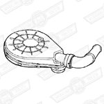 AIR FILTER ASSEMBLY-SINGLE HIF38 CARB-1275cc '92-'94