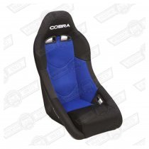 COBRA CLUBMAN SEAT-BLUE CENTRE, BLACK OUTER CLOTH