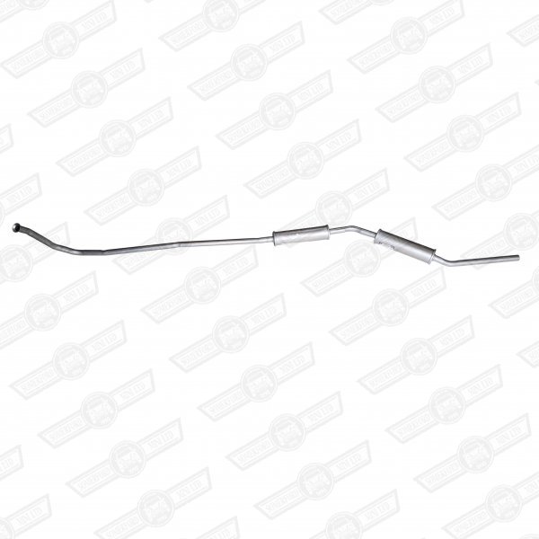EXHAUST SYSTEM-COMPLETE-TWIN BOX-SALOON (NOT 1275) '74-'92