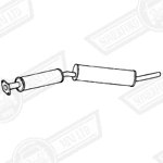 EXHAUST SYSTEM-TWIN BOX-CAT. BACK-CARB COOPER-EARLY 1990