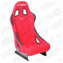COBRA MONACO PRO SEAT-RED FABRIC