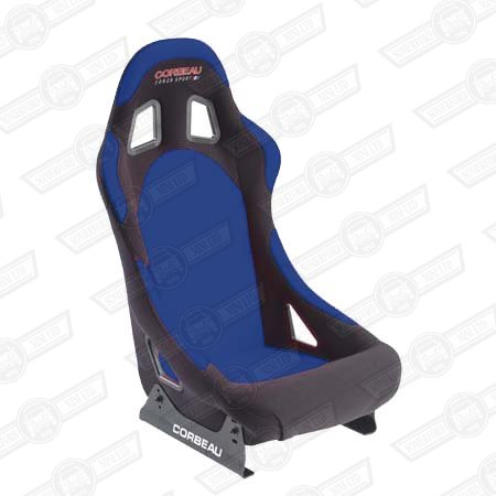 CORBEAU FORZA SPORT SEAT-BLACK OUTER, BLUE INNER, CLOTH