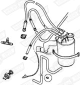 CANNISTER CHARCOAL WITH PURGE VALVE-CARB. MODELS '92-'94