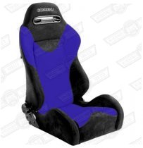 CORBEAU TARGA SPORT SEAT- BLACK OUTER/BLUE INNER CLOTH