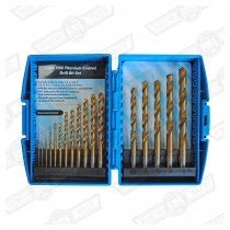 DRILL SET- 17 PCE TITANIUM COATED HSS