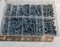 SELECTION PACK-S. TAPPING PAN HEAD SCREWS No4 TO 10 600 PCS