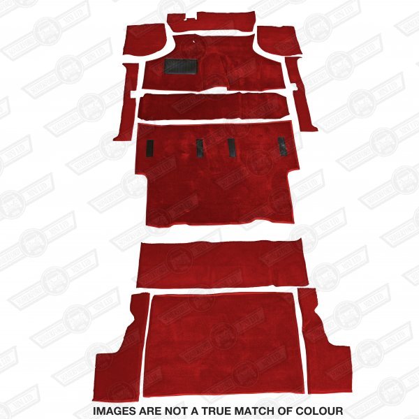 CARPET SET-CLUBMAN ESTATE DELUXE-RED LHD