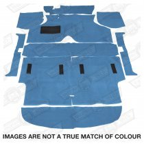 CARPET SET-SALOON-DELUXE-LIGHT BLUE LHD