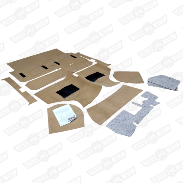 CARPET SET-MOULDED-BISCUIT-'73-'82 ESTATE