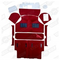CARPET SET-MOULDED-RED-'59-'73 SALOON