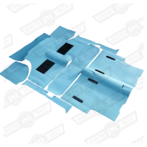 CARPET SET-MOULDED-POWDER BLUE-'59-'73 SALOON