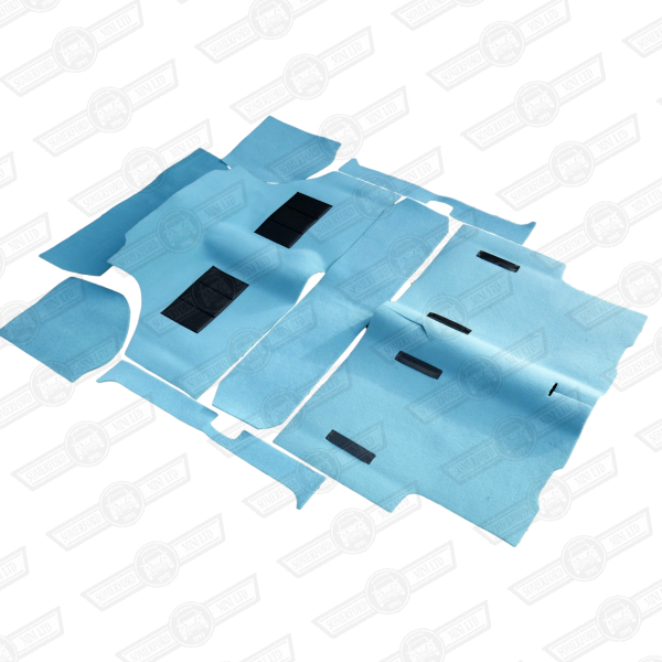 CARPET SET-MOULDED-POWDER BLUE-'59-'73 SALOON