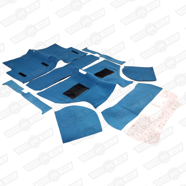 CARPET MOULDED-BLUE-'73 ON SALOON