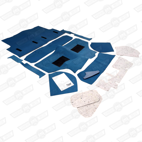 CARPET SET-MOULDED-BLUE-'60-'73-ESTATE