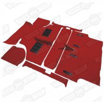 CARPET SET-MOULDED-RED-'60-'73-ESTATE
