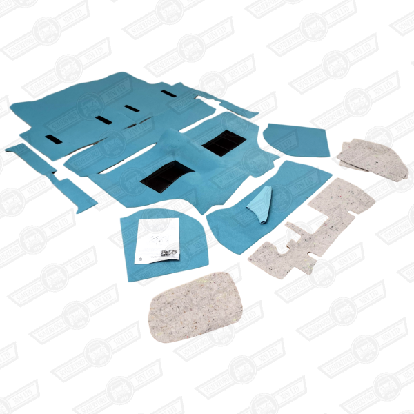 CARPET SET-MOULDED-POWDER BLUE-'60-'73-ESTATE