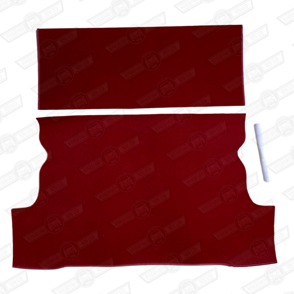CARPET SET-LUGGAGE AREA-RED-ESTATE-'66-'82