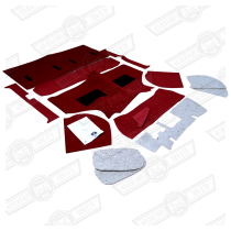 CARPET SET-MOULDED-RED-VAN & PICKUP '60-'75