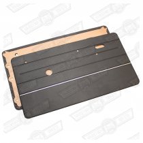 DOOR LINERS-PAIR-BLACK/CHROME STRIP-1997 ON