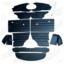 INTERIOR TRIM KIT-BLACK-OVAL WITH VENTS-'69-'80