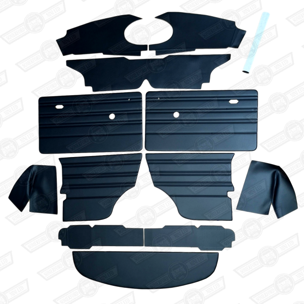 INTERIOR TRIM KIT-BLACK-OVAL WITH VENTS-'69-'80