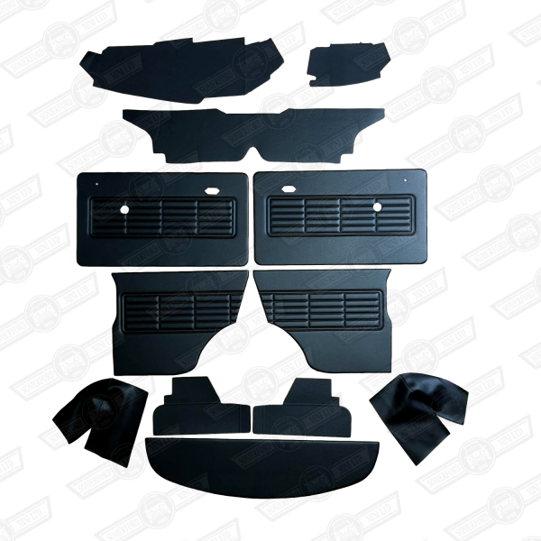 INTERIOR TRIM KIT-BLACK-CLUBMAN RHD-'69-'75