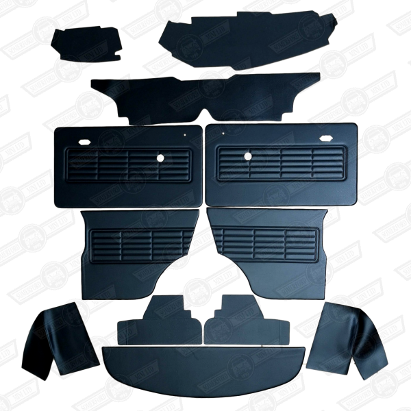 INTERIOR TRIM KIT-BLACK-CLUBMAN LHD-'69-'75