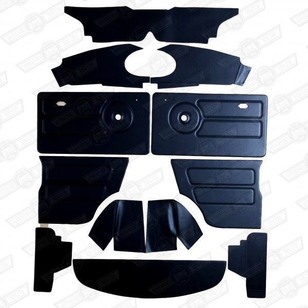 INTERIOR TRIM KIT-BLACK-OVAL NO VENTS-'69-'85