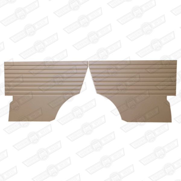 REAR 1/4 LINERS-PAIR-RIBBED-BISCUIT-'59-'69