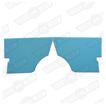REAR 1/4 LINERS-PAIR-PLAIN-POWDER BLUE-'59-'61