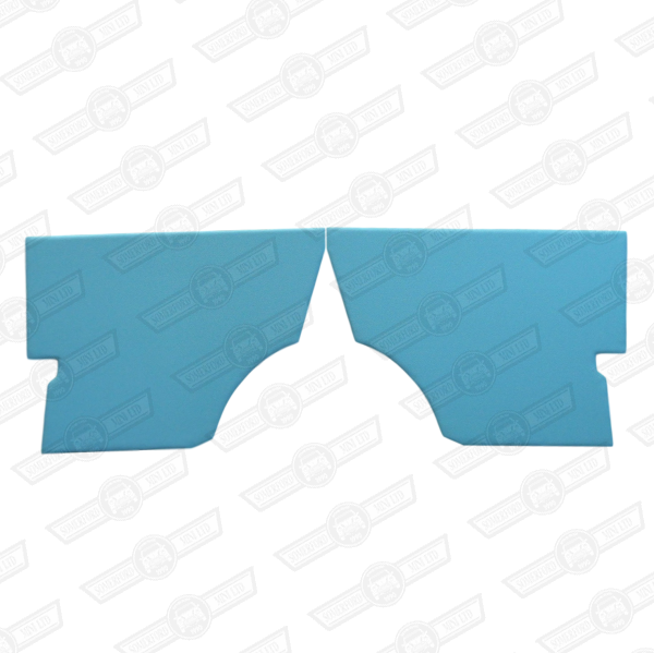 REAR 1/4 LINERS-PAIR-PLAIN-POWDER BLUE-'59-'61