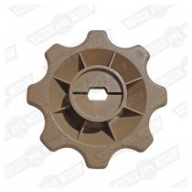 HAND WHEEL-SEAT RECLINING MECHANISM-STONE BEIGE-'93 ON