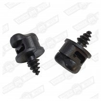 SCREW-PAIR-BLACK-RETAINING-FRONT OVERMATS