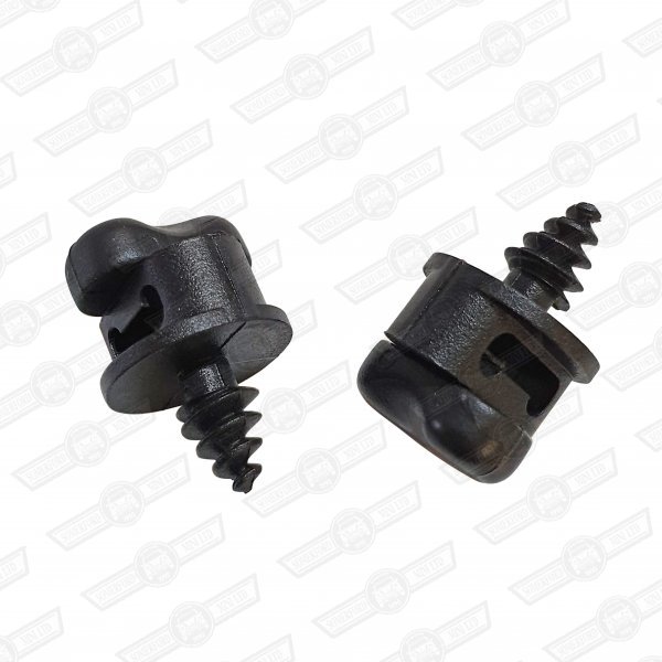 SCREW-PAIR-BLACK-RETAINING-FRONT OVERMATS
