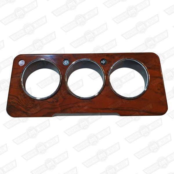 BEZEL-BURR WALNUT-TRIPLE INSTRUMENTS-CHROME BEZELS,SRS ICON