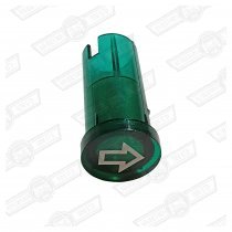 LENS- GREEN, INDICATOR DIRECTION, MOUNTS IN DASHBOARD