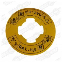 DECAL-COOLANT WARNING-YELLOW-'99-'2000