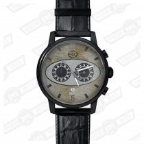 REC WATCH-MK1 BLACK CASE,SILVER ELIPSE,DK GREY SUB DIALS