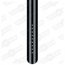 REC WATCH STRAP-22mm, BLK/GREY 5 STRIPE NYLON- SATIN BUCKLE