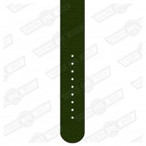 REC WATCH STRAP-22mm,BRITISH RACING GREEN NYLON-SATIN BUCKLE