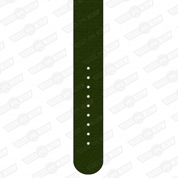 REC WATCH STRAP-22mm,BRITISH RACING GREEN NYLON-SATIN BUCKLE