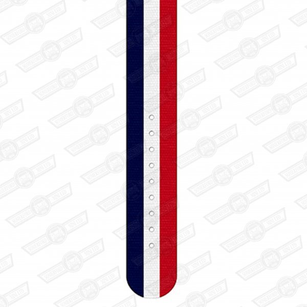 REC WATCH STRAP-22mm,RED/WHT/BLU 3 STRIPE NYLON-SATIN BUCKLE