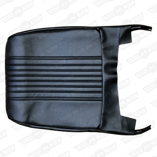 FRONT SEAT SQUAB COVER-BLACK-RECLINERS-'69-'73
