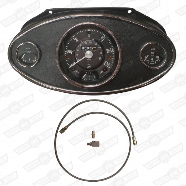 OVAL DASH PACKAGE-ANALOGUE INSTRUMENTS BLACK FACE MPH