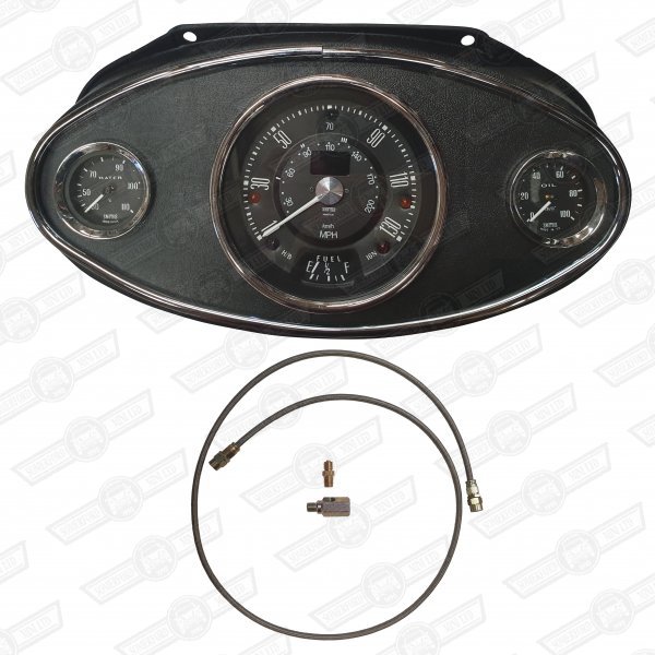 OVAL DASH PACKAGE-ELECTRONIC INSTRUMENTS BLACK FACE MPH