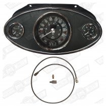 OVAL DASH PACKAGE-ELECTONIC INSTRUMENTS BLACK FACE KPH