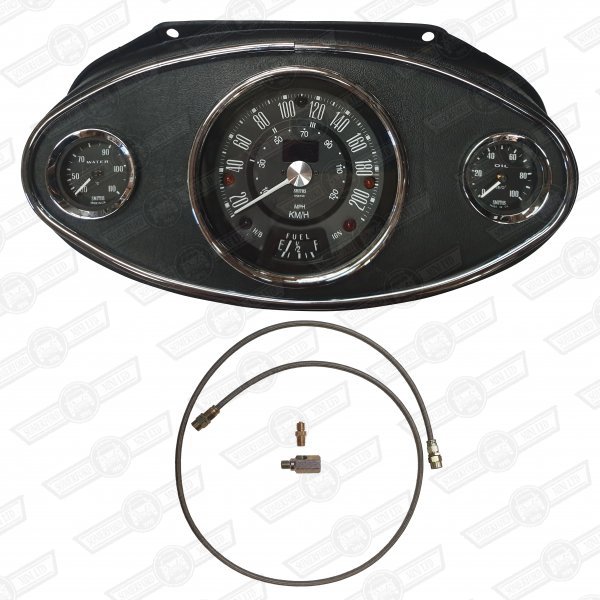 OVAL DASH PACKAGE-ELECTONIC INSTRUMENTS BLACK FACE KPH