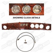 DASH PACKAGE-WALNUT 3+3 BLACK VOLT,CLOCK,OIL RHD