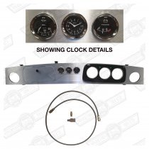 DASH PACKAGE-ALUMINIUM 3+3 BLACK VOLT,CLOCK,OIL RHD