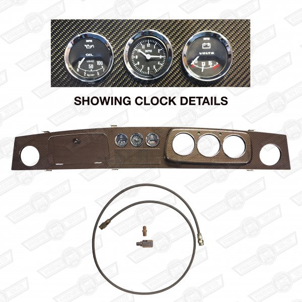 DASH PACKAGE-CARBON FIBRE 3+3 BLACK VOLT,CLOCK,OIL RHD